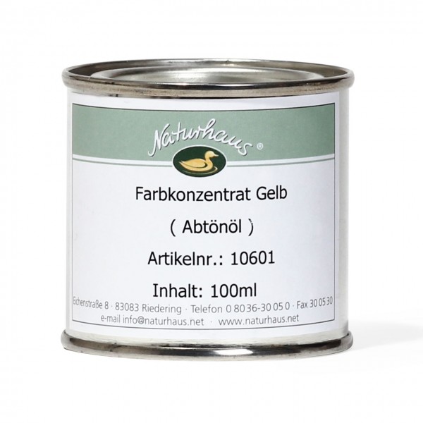 Farbkonzentrat für Öle (Abtönöl) Gelb