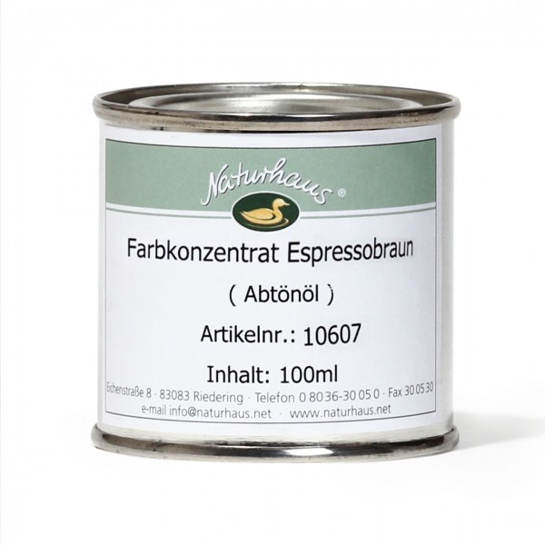 Farbkonzentrat für Öle (Abtönöl) Espressobraun